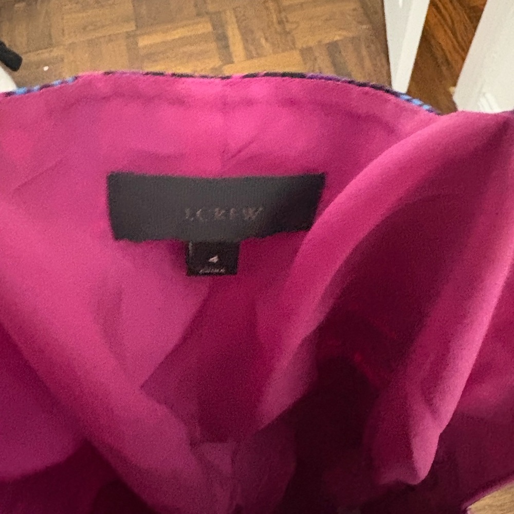 J. Crew Fuchsia Lined Jumpsuit